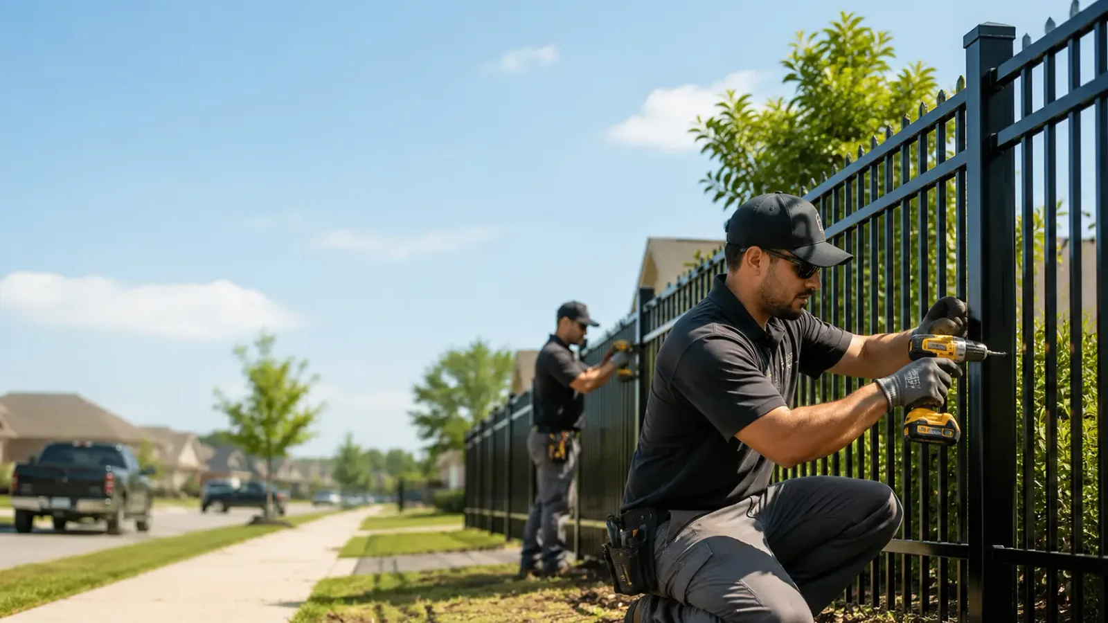 Metal Fence Installation in Brandon, TX